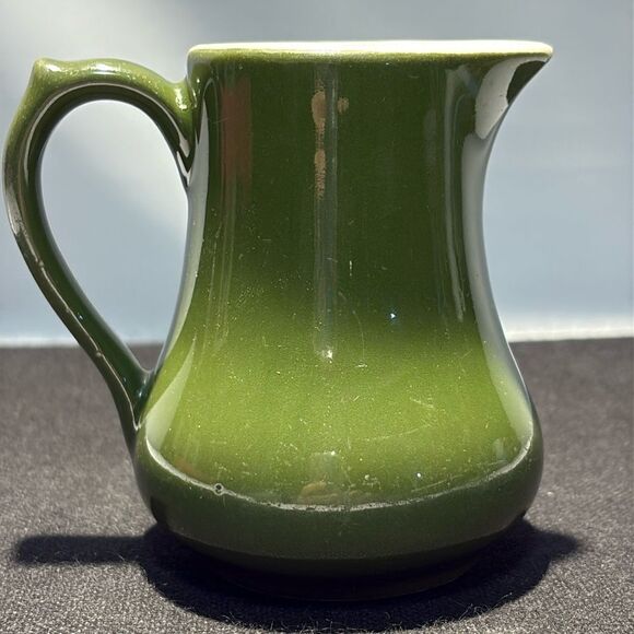 Charming Green small Ceramic Pitcher - Picture 1 of 8